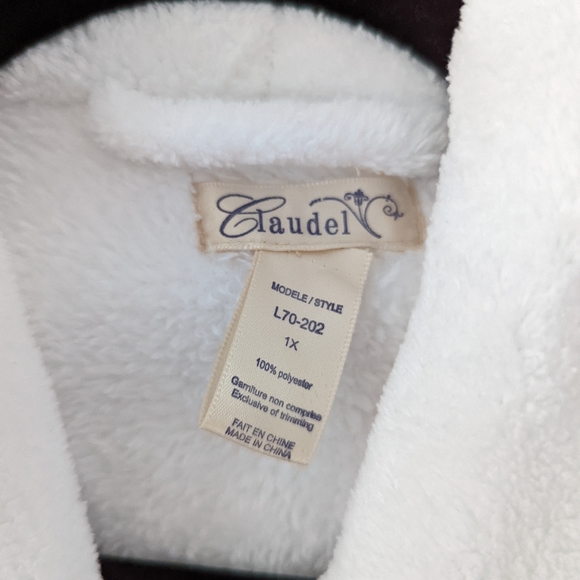 Bath robe size XL white excellent condition ✨ - Picture 8 of 12